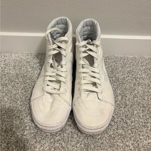 High-Top Cream Sneakers